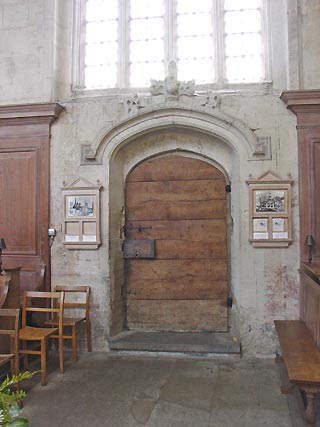 Doorway (interior) of the Guild Chapel, Stratford-upon-Avon