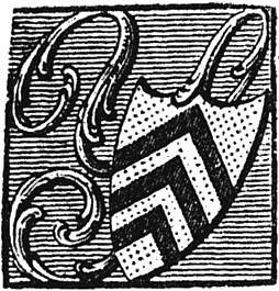 Woodcut for letter 'Y', from Lee Priory Press 'Original Poems by William Browne' 1815, page 26, published size 2.15cm wide by 2.24cm high.