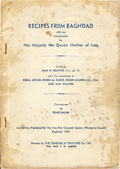 cover for recipes from baghdad 1952 edition