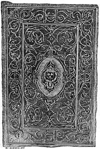 Figure 111. Binding for Henri II. (Mazarine Library). Published size in Bouchot, 8.5cm wide by 12.9cm high.