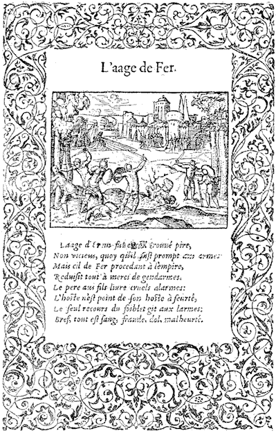 Figure 57--Page of the 'Metamorphoses' of Ovid, by Petit Bernard of Lyons. Edition of 1564. From Henri Bouchot 'The Printed Book' (1887), page 127.